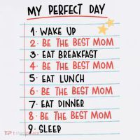 Be The Best Mom Life Routine Button