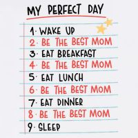 Be The Best Mom Life Routine Golf Towel