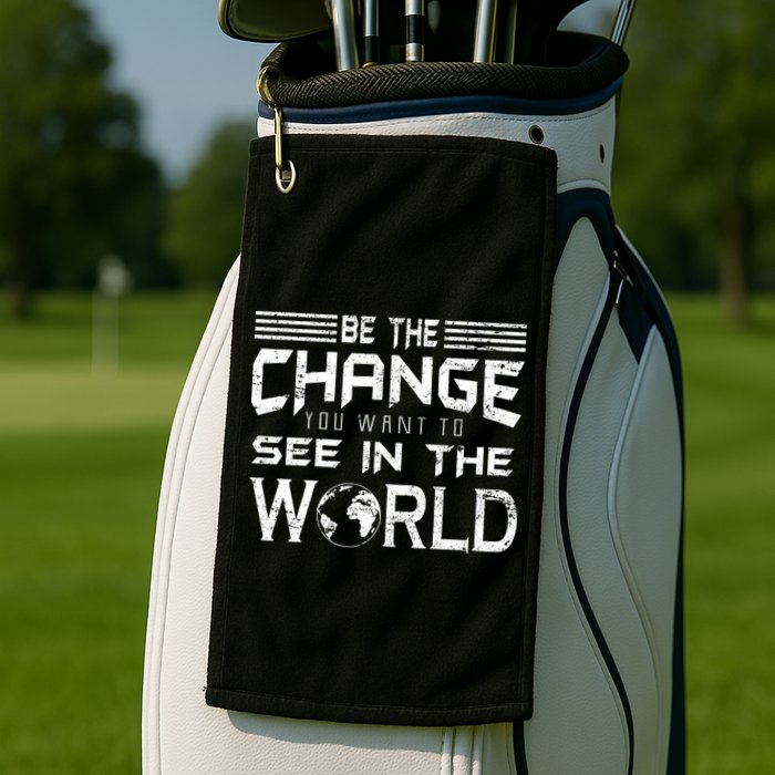 Be the Change You Want To See In The World Golf Towel
