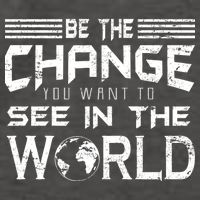 Be the Change You Want To See In The World Vector Backpack