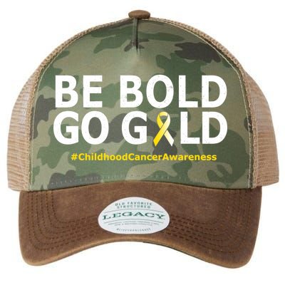 Be The Gold Childhood Cancer Awareness Legacy Tie Dye Trucker Hat