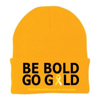 Be The Gold Childhood Cancer Awareness Knit Cap Winter Beanie