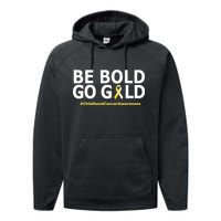 Be The Gold Childhood Cancer Awareness Performance Fleece Hoodie