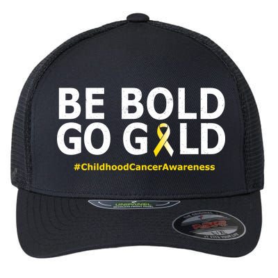 Be The Gold Childhood Cancer Awareness Flexfit Unipanel Trucker Cap