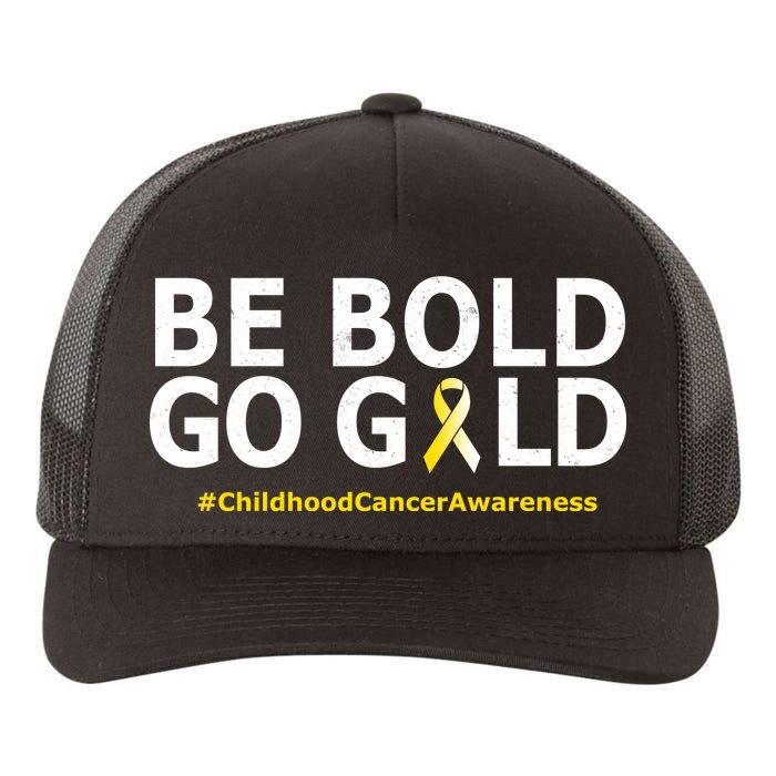 Be The Gold Childhood Cancer Awareness Yupoong Adult 5-Panel Trucker Hat