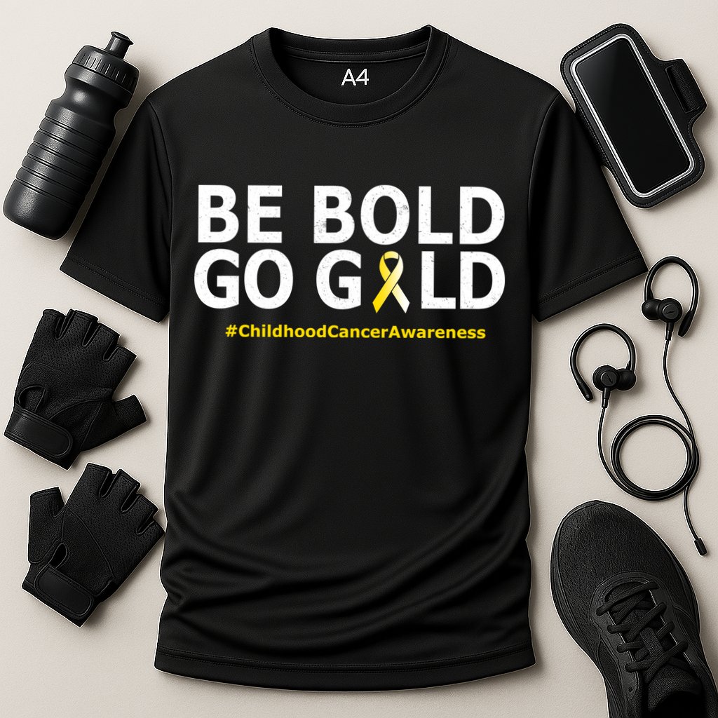 Be The Gold Childhood Cancer Awareness Cooling Performance Crew T-Shirt