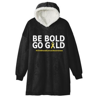 Be The Gold Childhood Cancer Awareness Hooded Wearable Blanket