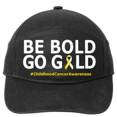 Be The Gold Childhood Cancer Awareness 7-Panel Snapback Hat