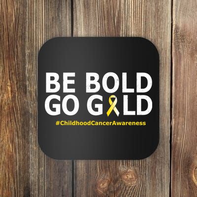 Be The Gold Childhood Cancer Awareness Coaster