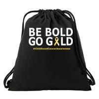 Be The Gold Childhood Cancer Awareness Drawstring Bag