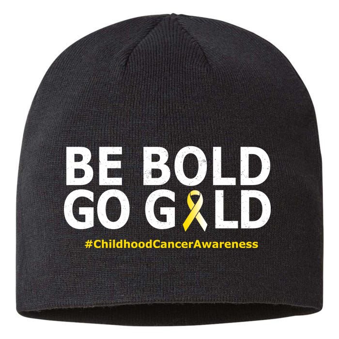 Be The Gold Childhood Cancer Awareness Sustainable Beanie