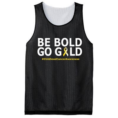 Be The Gold Childhood Cancer Awareness Mesh Reversible Basketball Jersey Tank