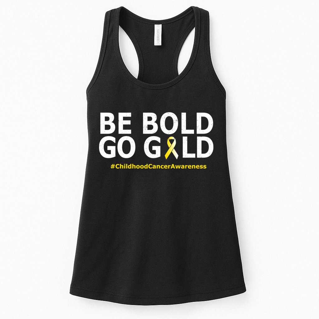 Be The Gold Childhood Cancer Awareness Womens Tank Top