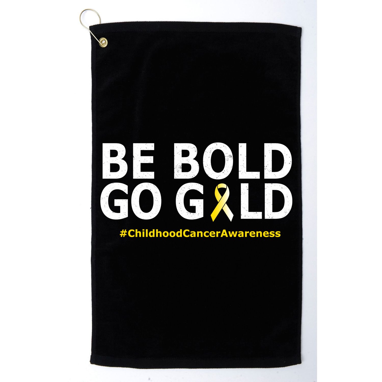 Be The Gold Childhood Cancer Awareness Golf Towel