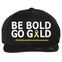 Be The Gold Childhood Cancer Awareness Wool Snapback Cap