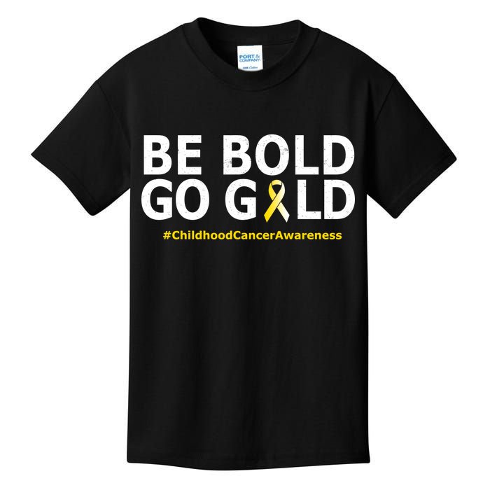 Be The Gold Childhood Cancer Awareness Kids T-Shirt