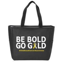 Be The Gold Childhood Cancer Awareness Zip Tote Bag