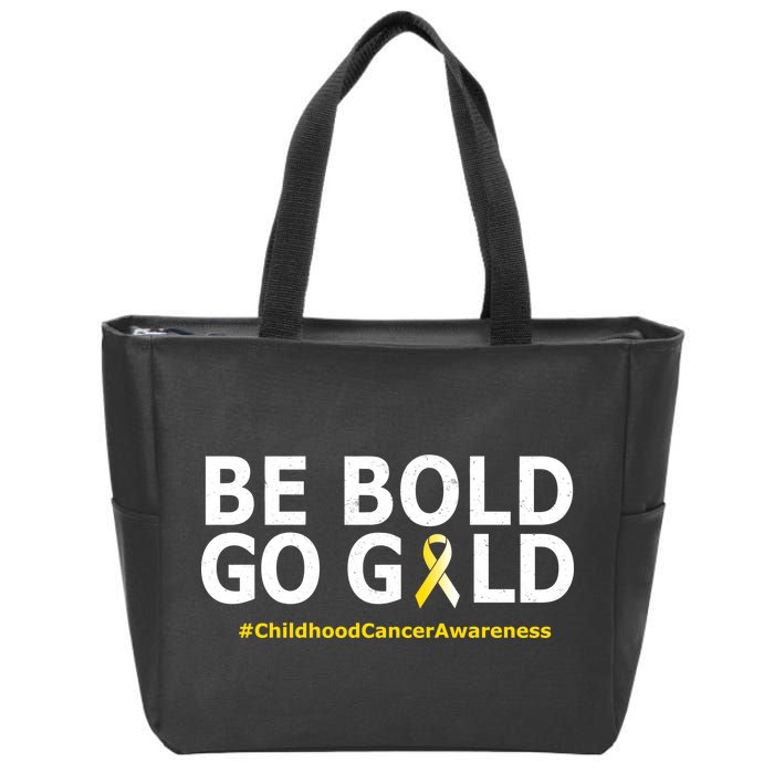 Be The Gold Childhood Cancer Awareness Zip Tote Bag