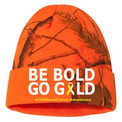 Be The Gold Childhood Cancer Awareness Kati Licensed 12" Camo Beanie