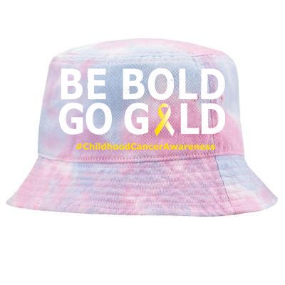 Be The Gold Childhood Cancer Awareness Tie-Dyed Bucket Hat