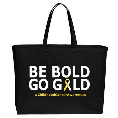 Be The Gold Childhood Cancer Awareness Cotton Canvas Jumbo Tote