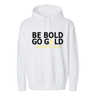 Be The Gold Childhood Cancer Awareness Garment-Dyed Fleece Hoodie