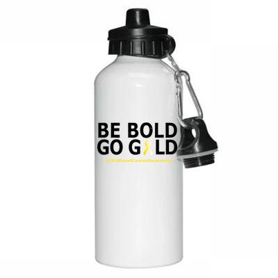 Be The Gold Childhood Cancer Awareness Aluminum Water Bottle