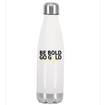 Be The Gold Childhood Cancer Awareness Stainless Steel Insulated Water Bottle