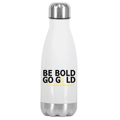 Be The Gold Childhood Cancer Awareness Stainless Steel Insulated Water Bottle