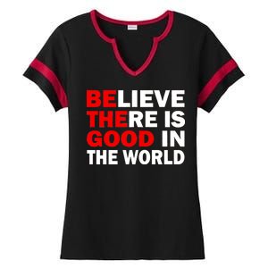 Be The Good In The World Ladies Halftime Notch Neck Tee