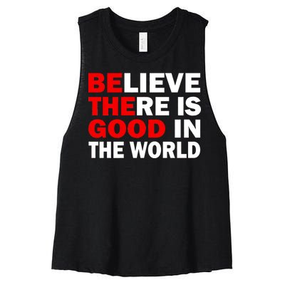 Be The Good In The World Women's Racerback Cropped Tank