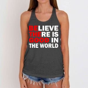 Be The Good In The World Women's Knotted Racerback Tank