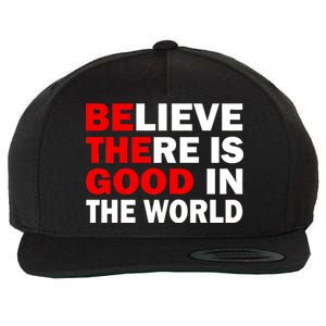 Be The Good In The World Wool Snapback Cap