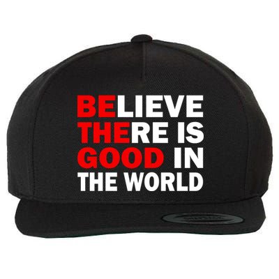 Be The Good In The World Wool Snapback Cap