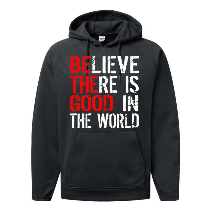 Be The Good In The World Believe Performance Fleece Hoodie