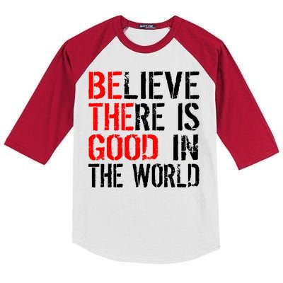 Be The Good In The World Believe Kids Colorblock Raglan Jersey