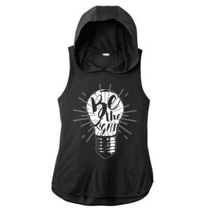 Be The Light Ladies PosiCharge Tri-Blend Wicking Draft Hoodie Tank