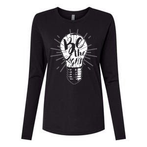 Be The Light Womens Cotton Relaxed Long Sleeve T-Shirt