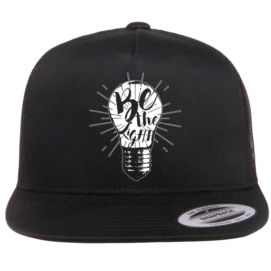 Be The Light Flat Bill Trucker Hat