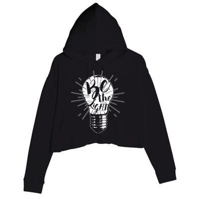 Be The Light Crop Fleece Hoodie