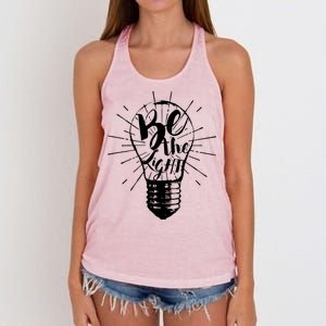 Be The Light Women's Knotted Racerback Tank