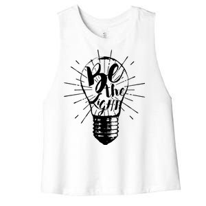 Be The Light Women's Racerback Cropped Tank