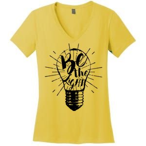 Be The Light Women's V-Neck T-Shirt