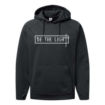 Be The Light Jesus Performance Fleece Hoodie