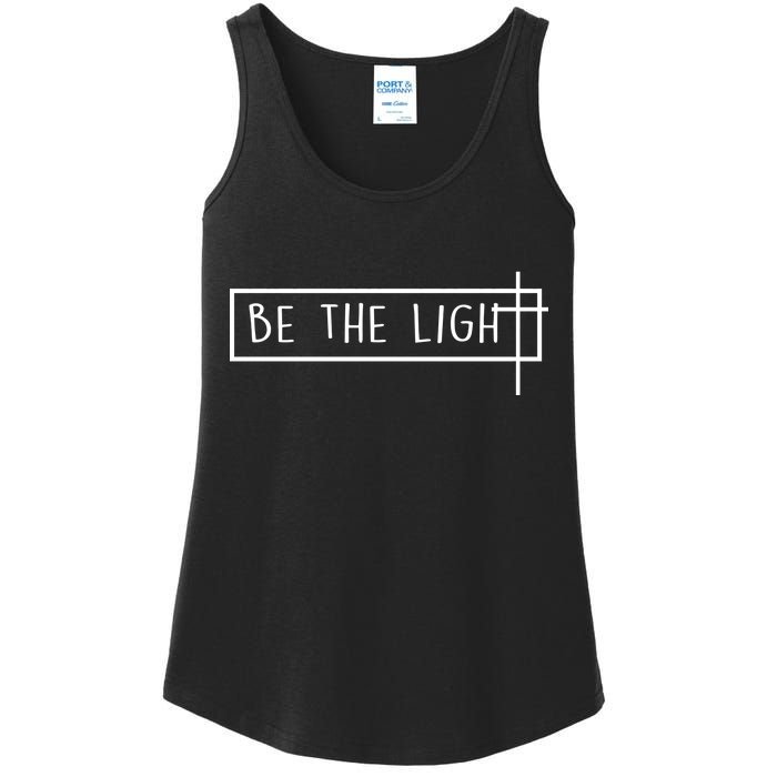 Be The Light Jesus Ladies Essential Tank