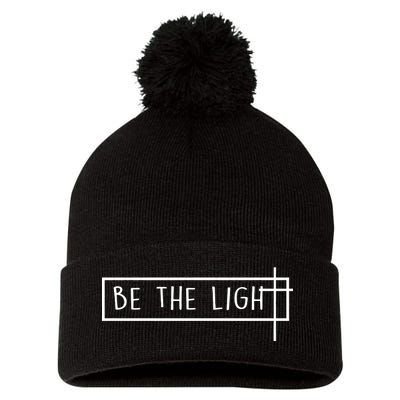 Be The Light Jesus Pom Pom 12in Knit Beanie