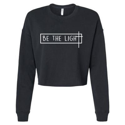 Be The Light Jesus Cropped Pullover Crew