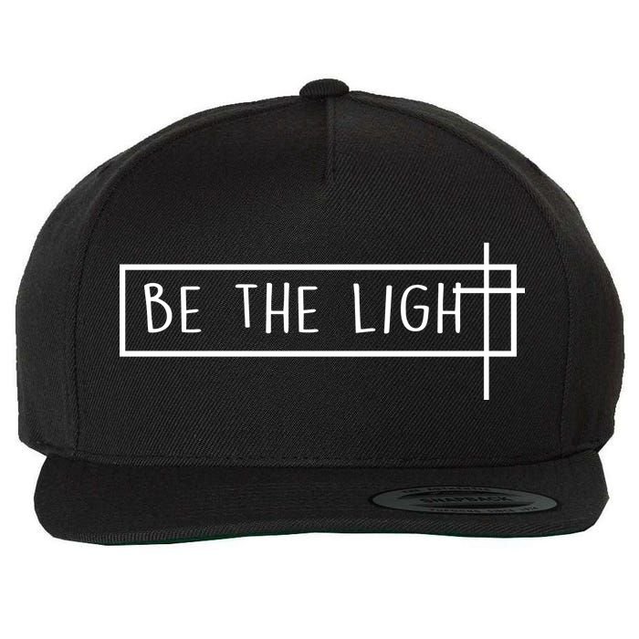 Be The Light Jesus Wool Snapback Cap