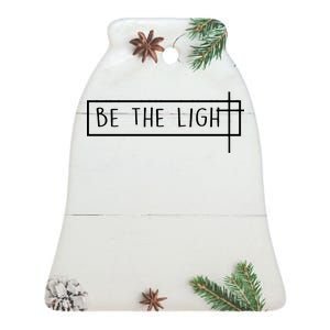 Be The Light Jesus Ceramic Bell Ornament