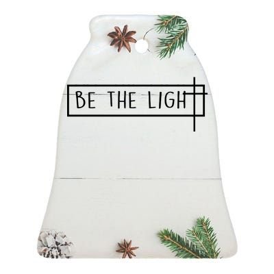 Be The Light Jesus Ceramic Bell Ornament